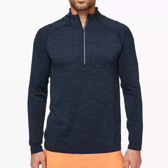 Lululemon Metal Vent Tech 1/2 Zip Men's Navy Pullover Size XL - Picture 1 of 16